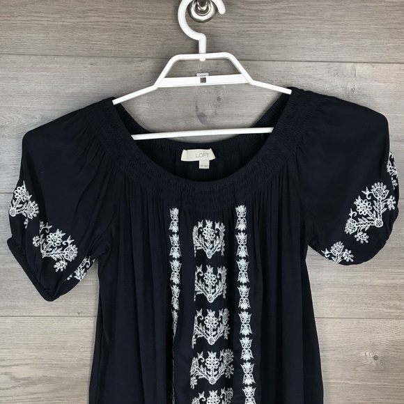 Ann Taylor LOFT Off Shoulder Dress XSP - Picture 3 of 8